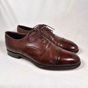 Paul Stuart Stuart's Choice Cap Toe Oxford Shoe Brown Men UK 10 US 11 England